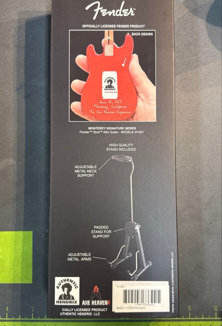 JIMI HENDRIX Fender Strat Monterey ミニチュア
