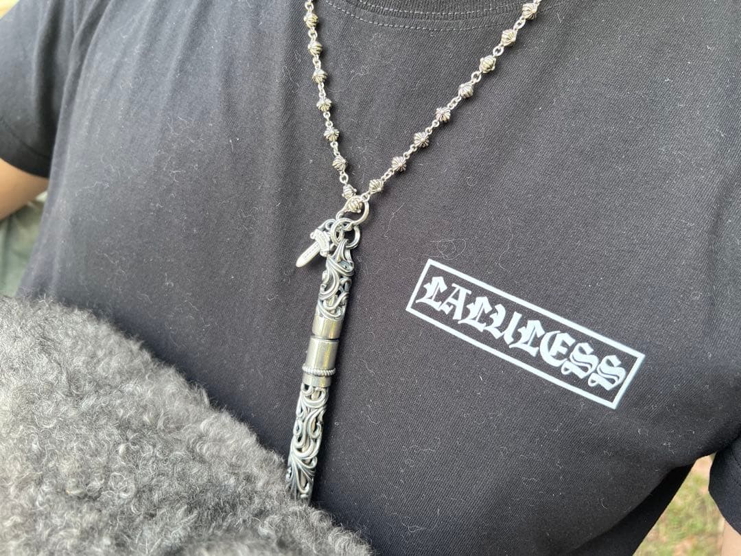 S925刻印有：重厚シルバーペンダントとしても使えるペン　SZB007