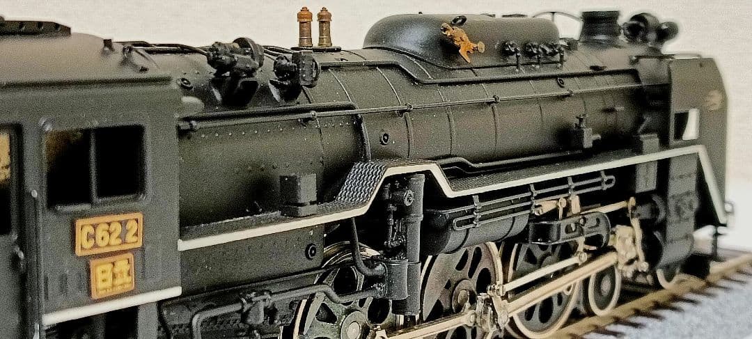 HOゲージ 天賞堂 Ｃ622号機蒸気機関車 No491、メンテナンス済