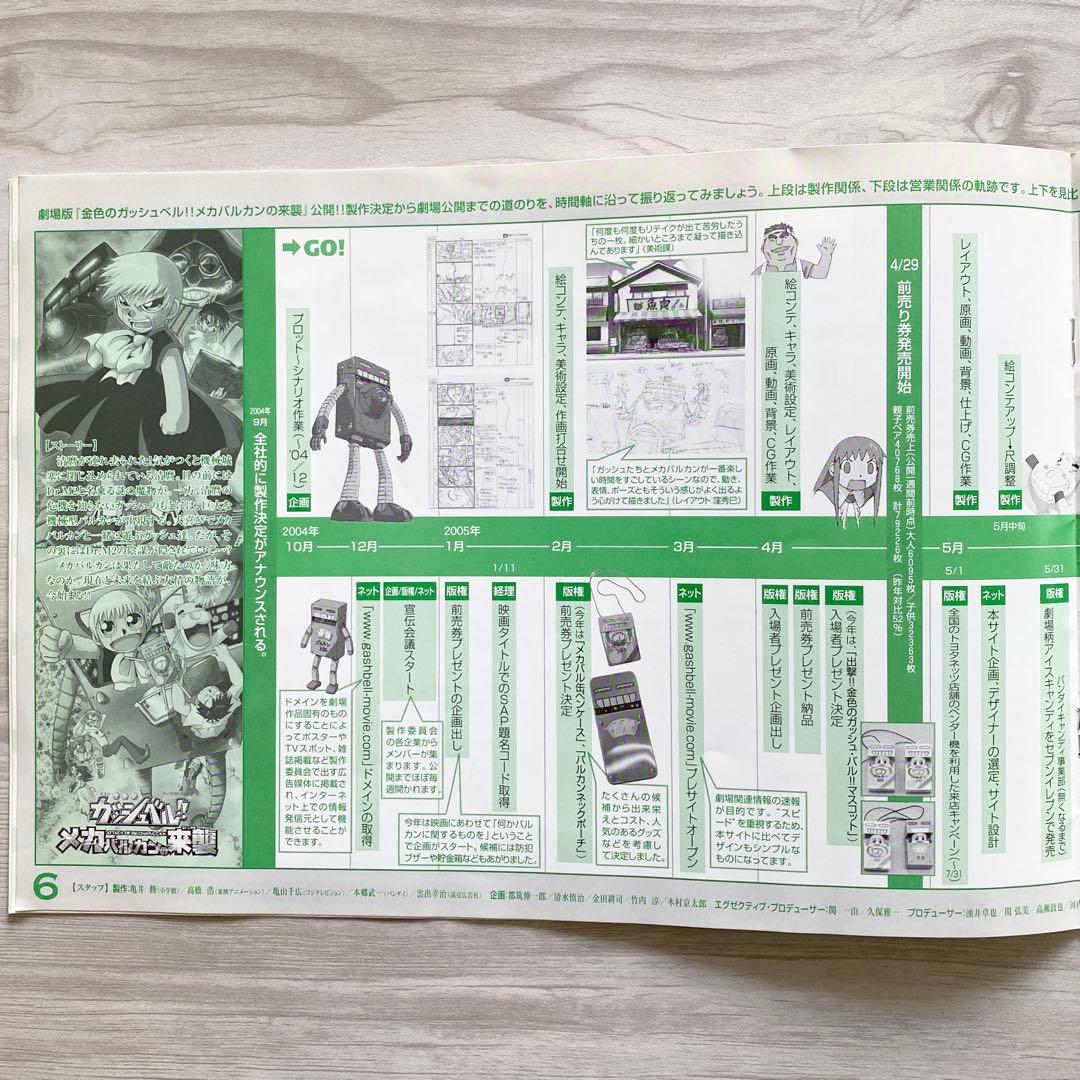 【超希少】金色のガッシュベル‼︎ メカバルカンの来襲 東映 社内報 金色のガッシュ