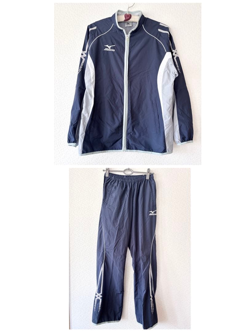 ミズノ　ウインドブレーカー　セットアップ　薄手　メンズO