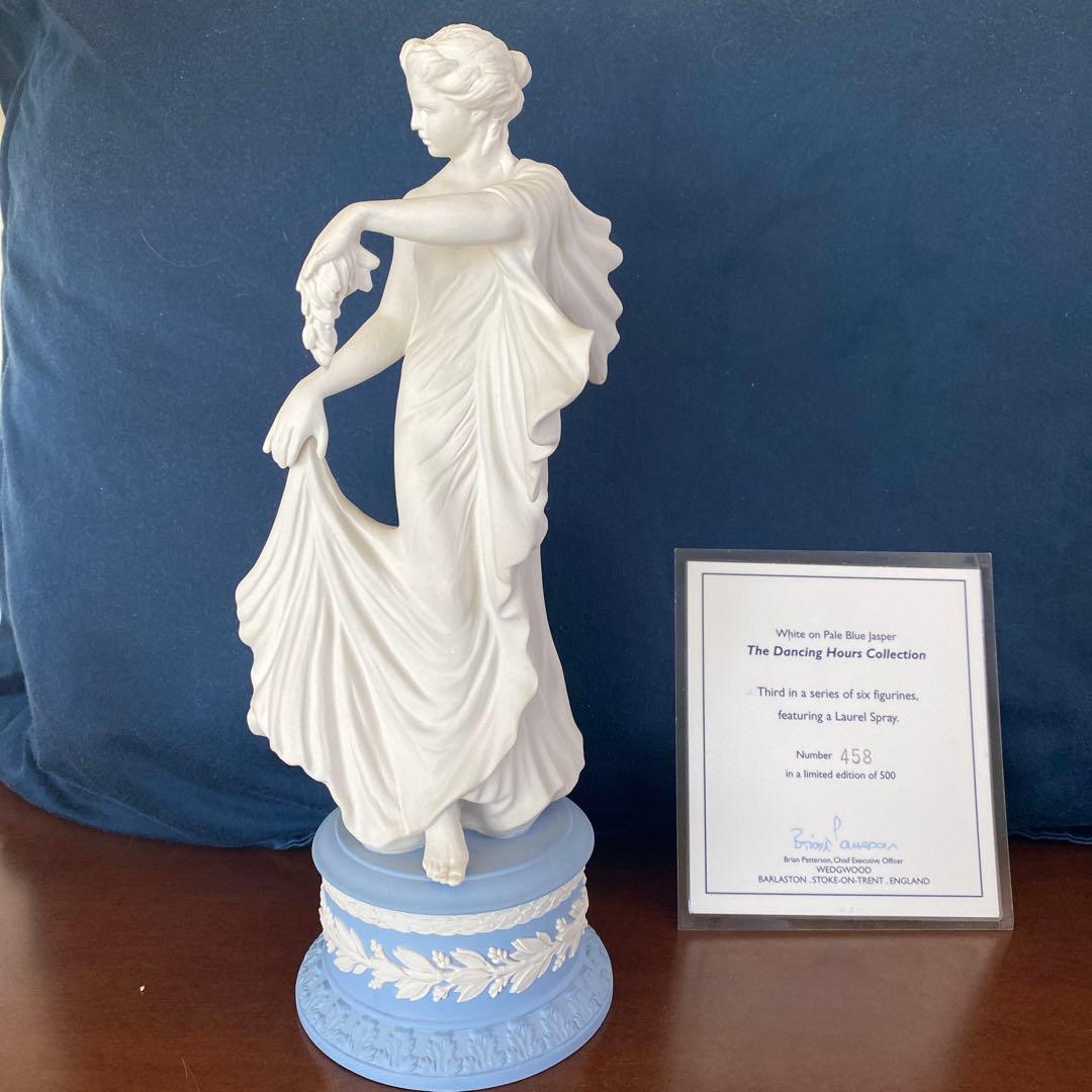ウェッジウッド　ジャスパー　フィギュア　置物　彫像　限定品　ペールブルー