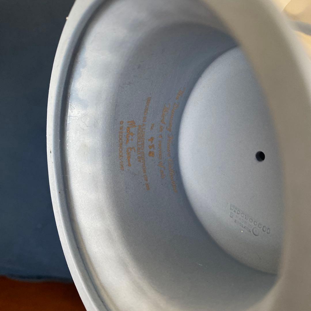 ウェッジウッド　ジャスパー　フィギュア　置物　彫像　限定品　ペールブルー