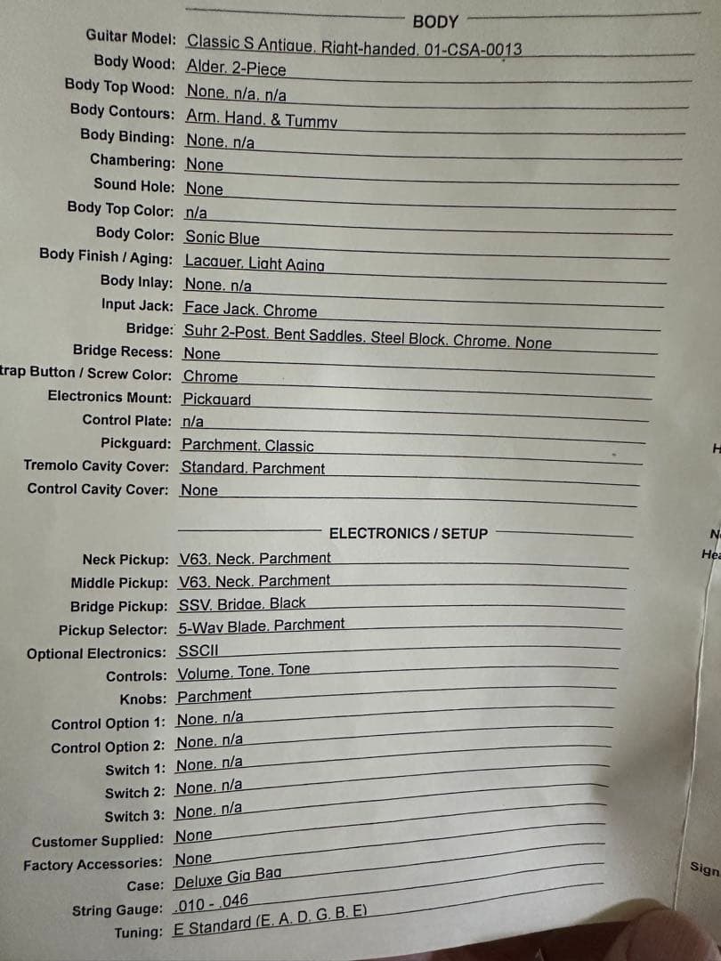 suhr classic antique 未使用品