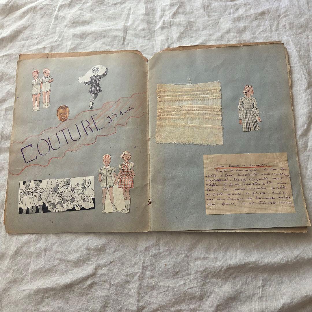 フランス　アンティーク　サンプラー