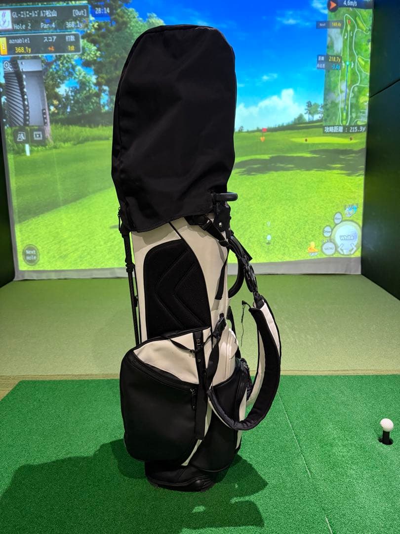 VESSEL（ベゼル）14口 キャディバッグ Player 2.0 (白/黒)