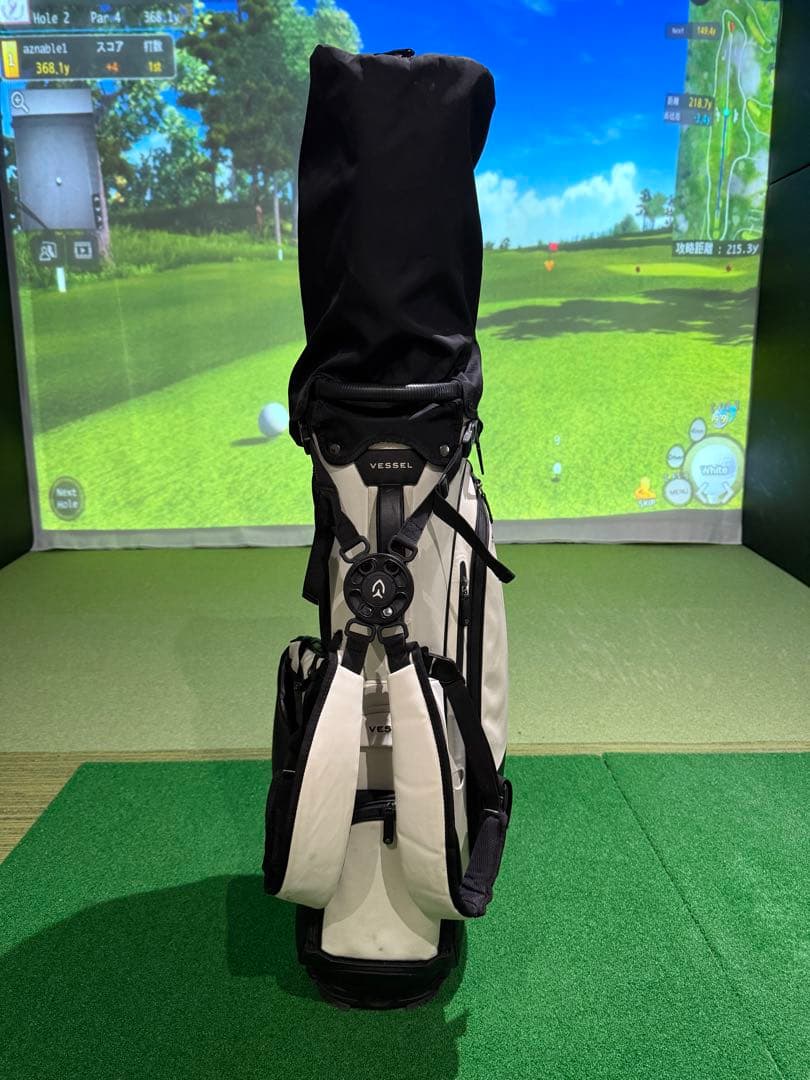 VESSEL（ベゼル）14口 キャディバッグ Player 2.0 (白/黒)