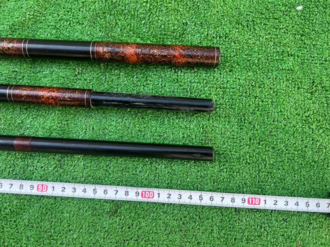 野*猫様 竹竿 ヘラブナ竿 竿掛け 津軽塗