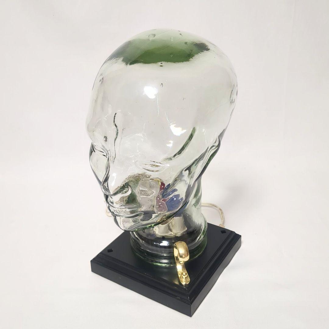 ガラス製　ヘッドマネキン　ディスプレイ什器