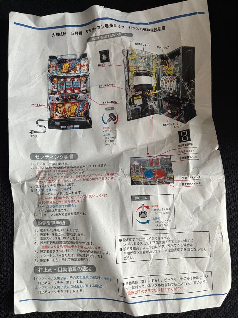 5号機　パチスロ　サラリーマン番長　実機　不要機　静岡県西部　手渡し希望